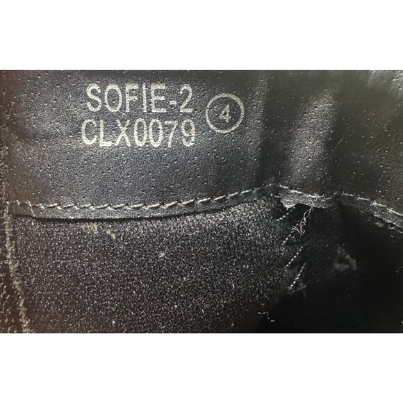 PrettyLittleThing Sofie-2 Black Block Heel Ankle Boots – Size 4 - Picture 7 of 7